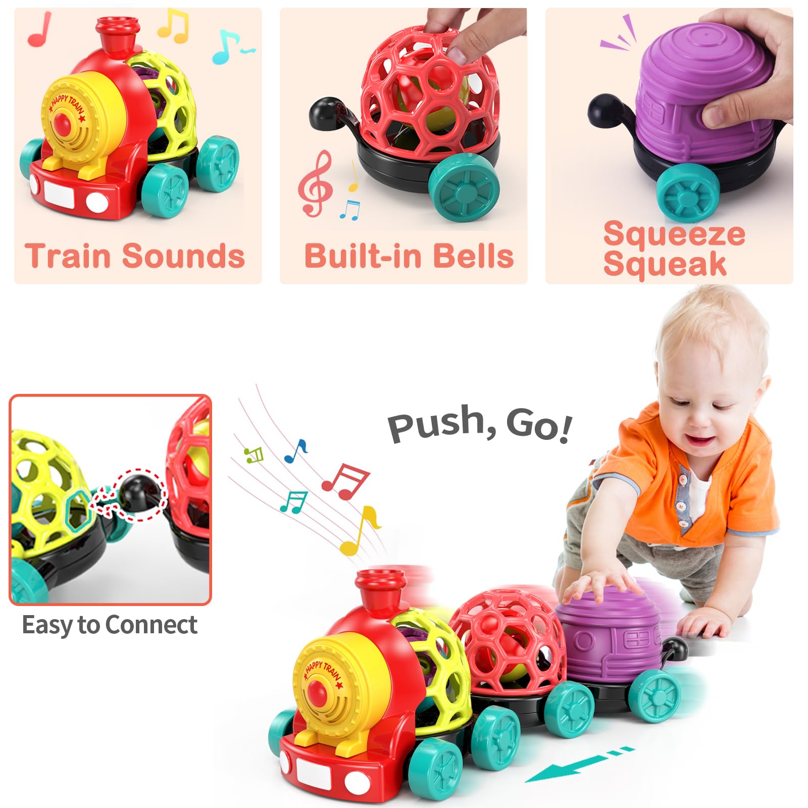 WEEJOYGAM rattle car adds engaging sound for sensory play