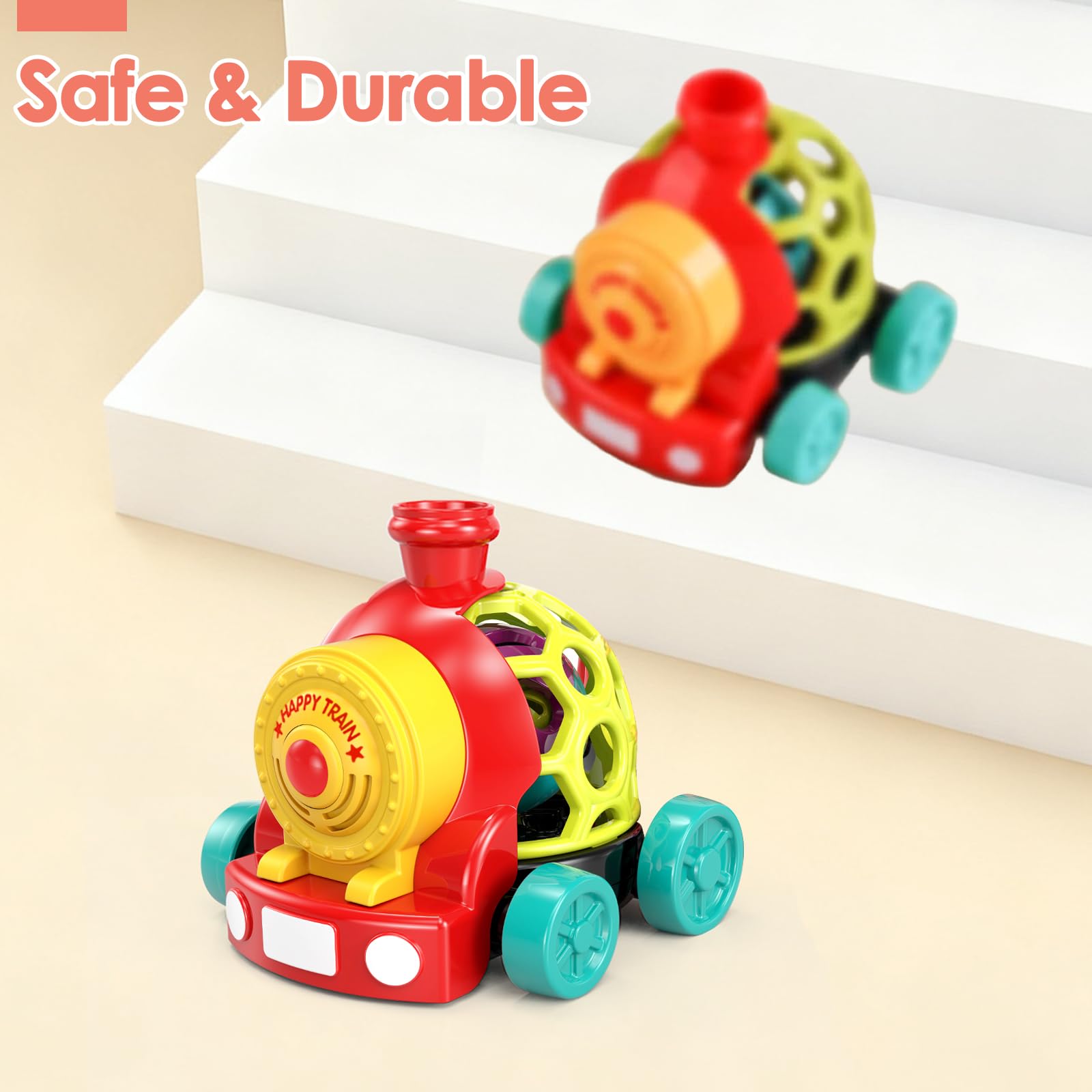 WEEJOYGAM open-ball design encourages grasping and fine motor skills