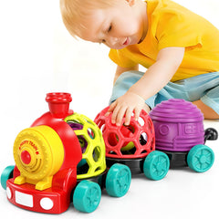 WEEJOYGAM train toy car push boosts crawling and coordination