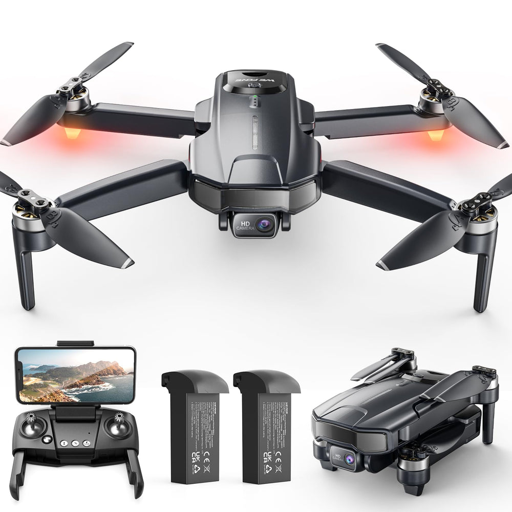 WeFone drone with 4K camera wide-angle lens captures expansive landscapes and skies