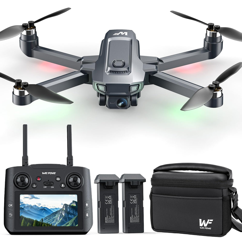 WeFone WF33 4K camera captures crisp aerial footage for landscapes and memories.