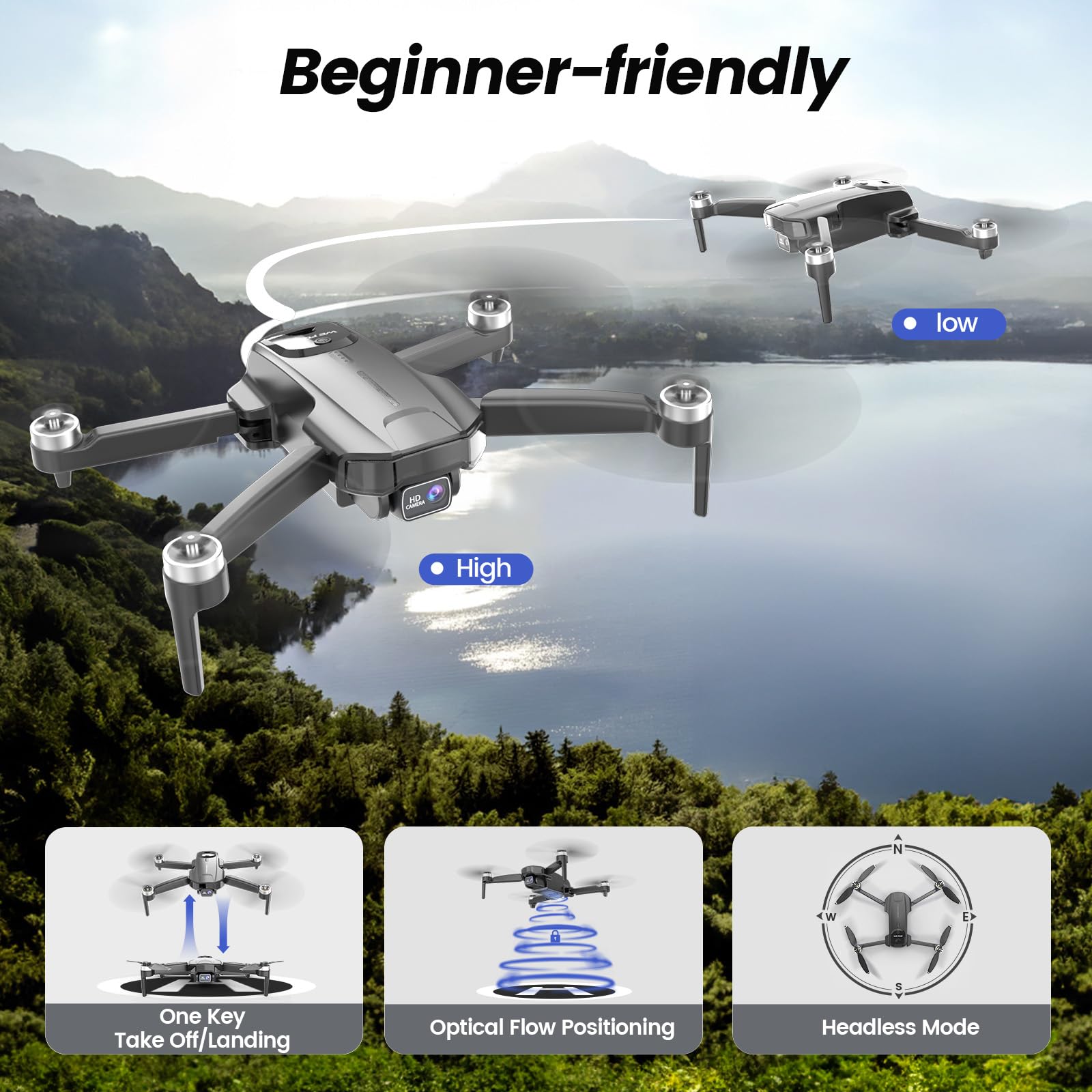 WeFone drone brushless motors provide quieter, efficient flight