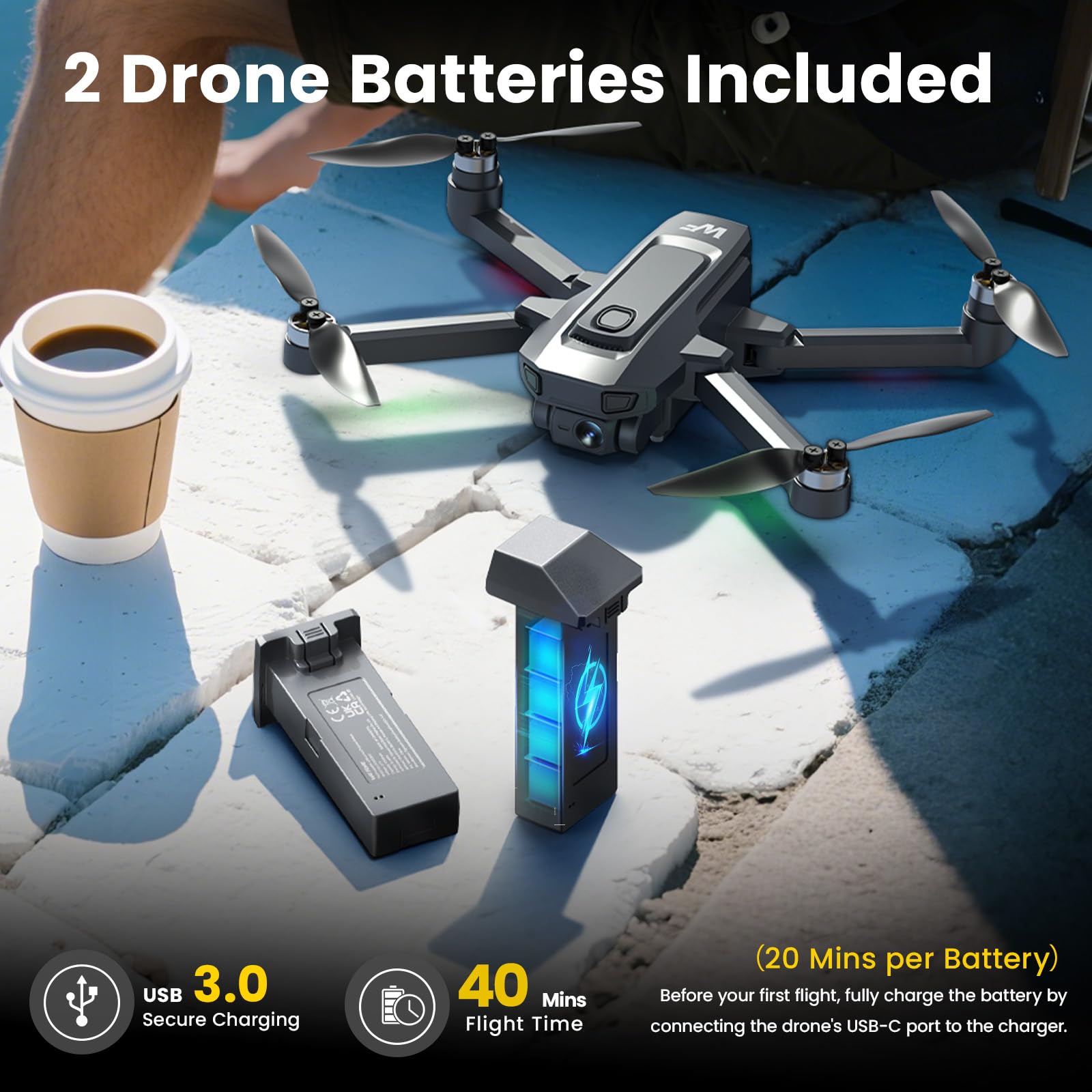 WeFone foldable design enables easy transport in compact bags.