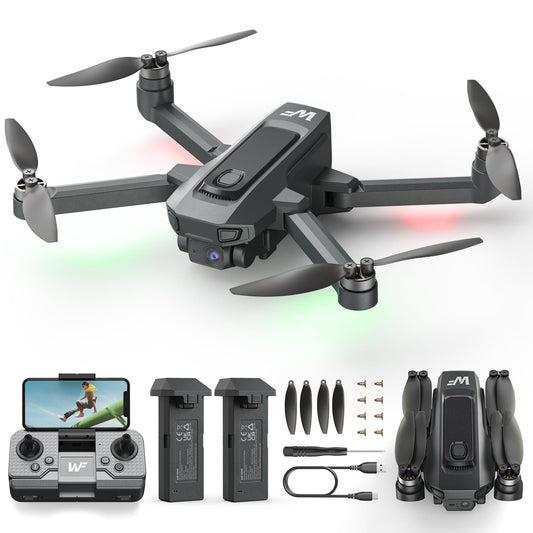 WeFone WF20 foldable drone top view for portable capture on the go