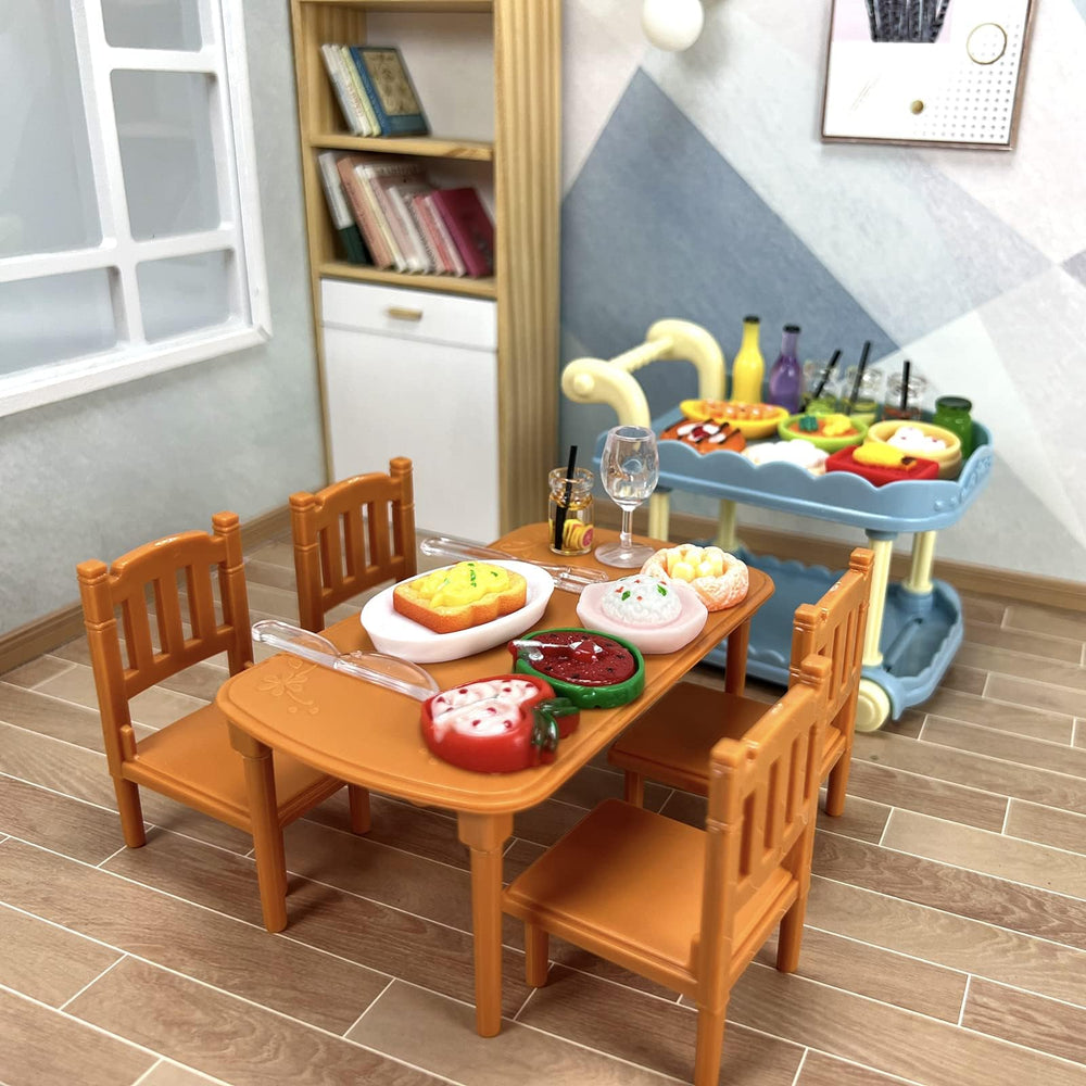 Wehoo cake and treats bring lifelike detail to dollhouse tables