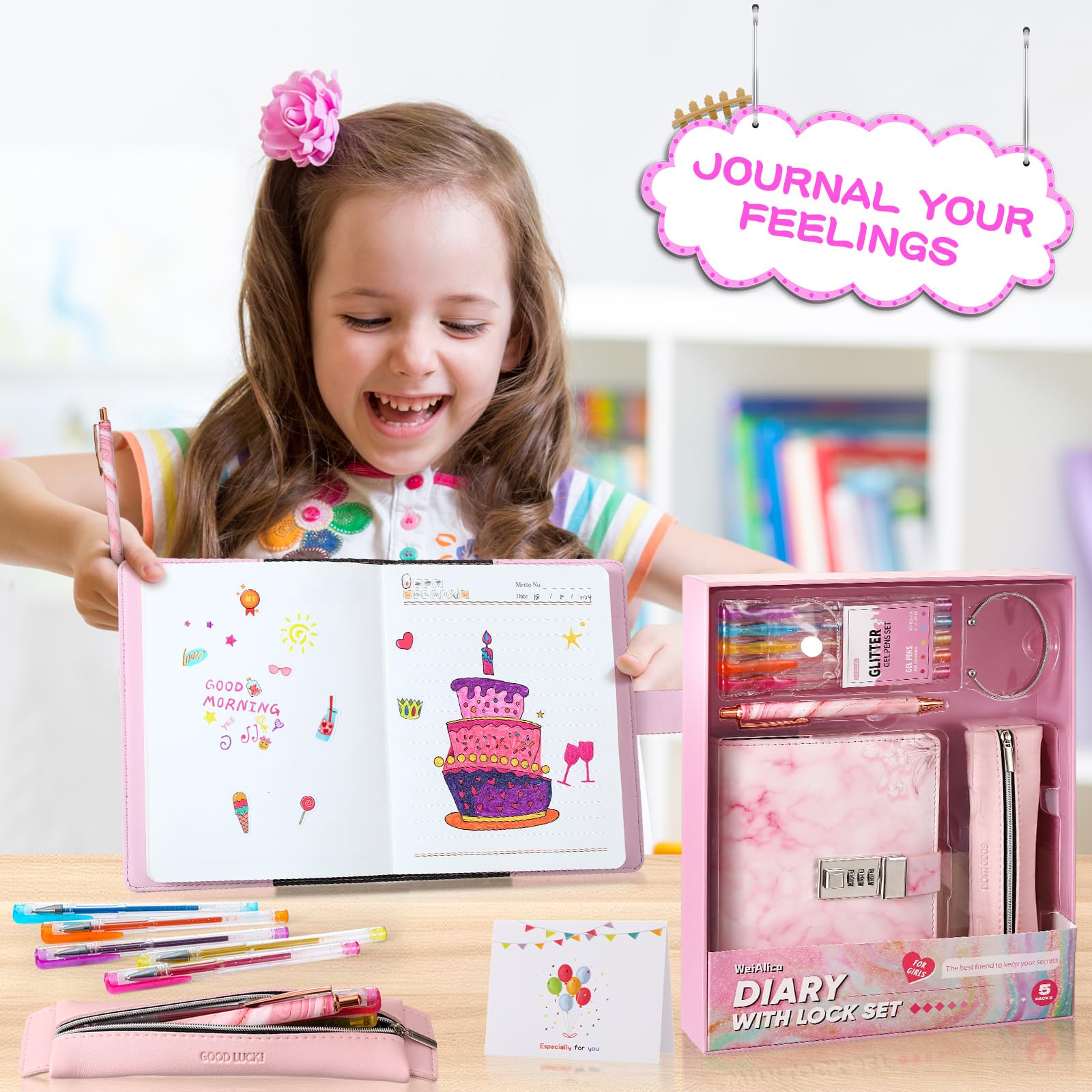 WeiAlico compact diary size, travel-ready and easy to carry