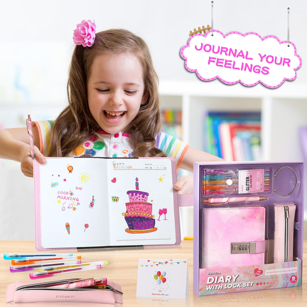 WeiAlico diary lock ribbon bookmark for easy page marking.