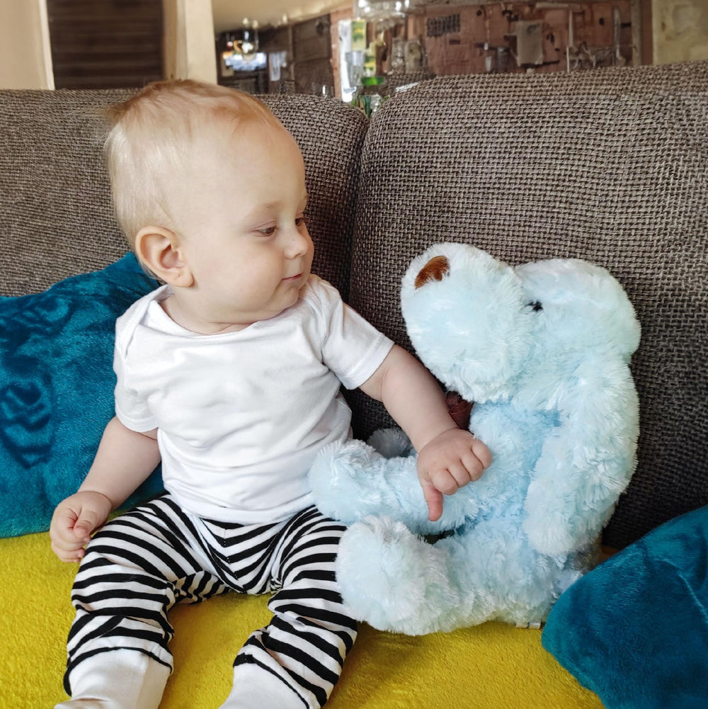 WEIGEDU blue dog plush, perfect kid gift-ready