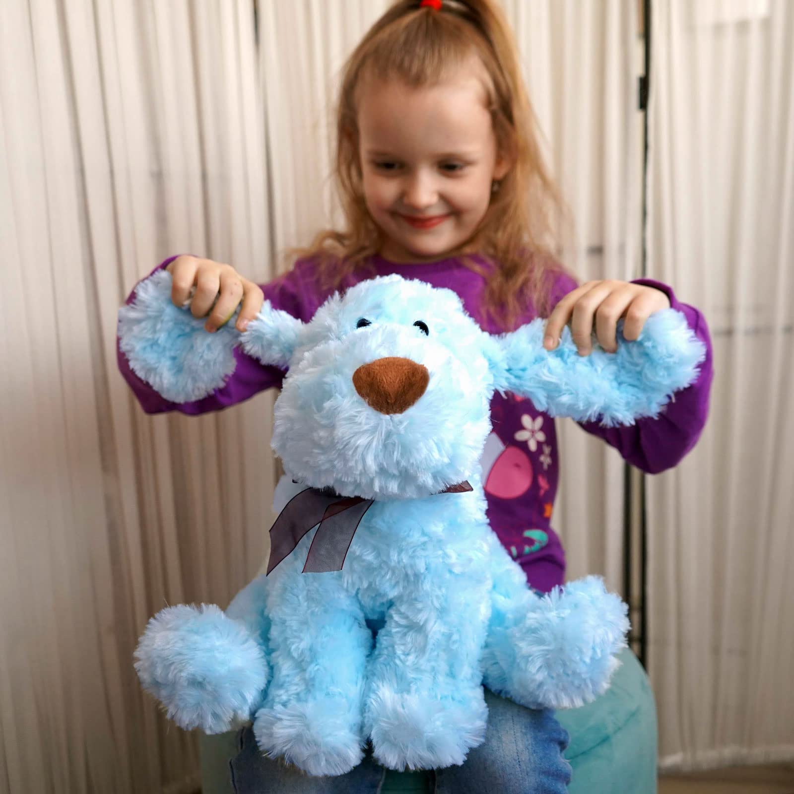 WEIGEDU blue doodle plush decorative toy for rooms
