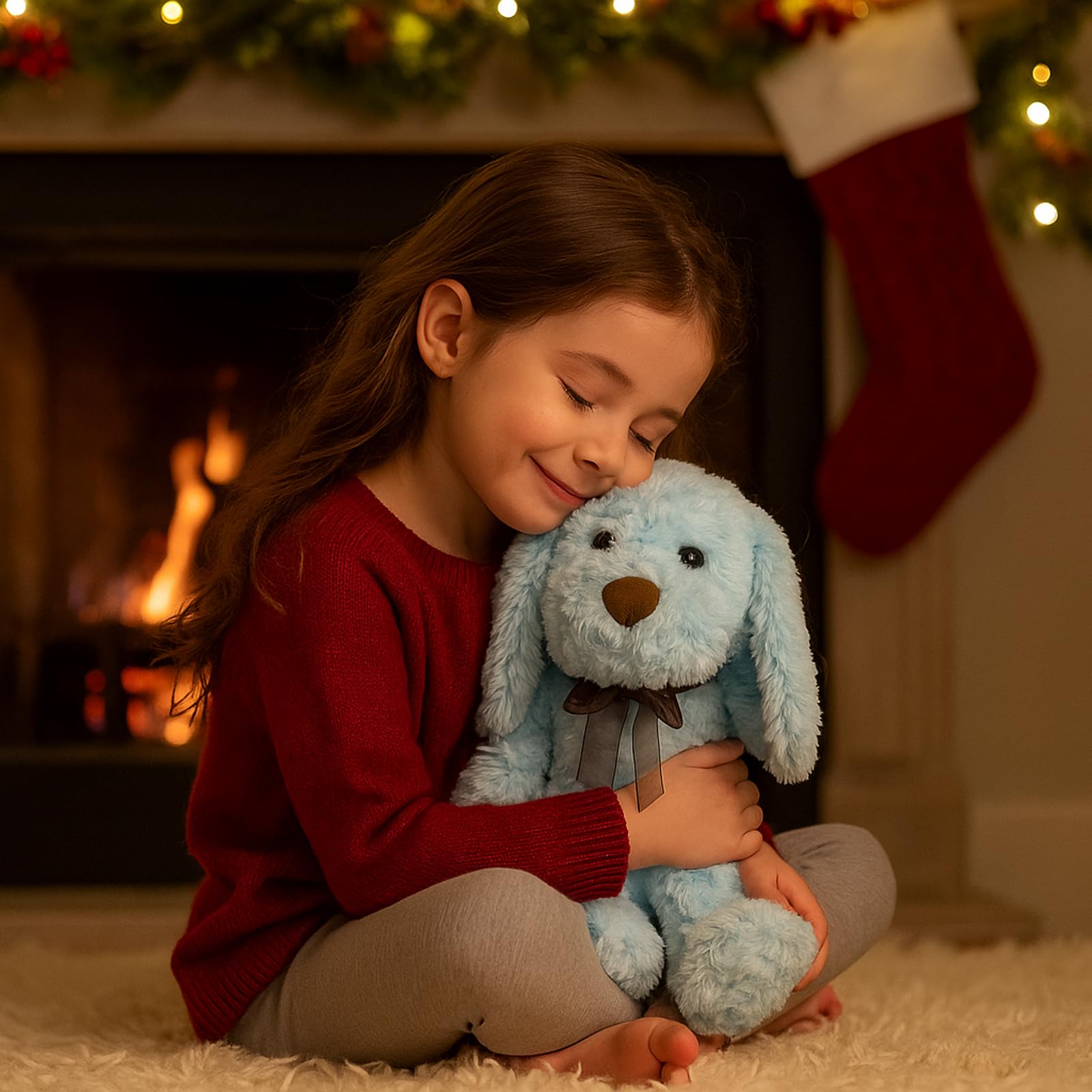 WEIGEDU blue goldendoodle plush for playtime adventures