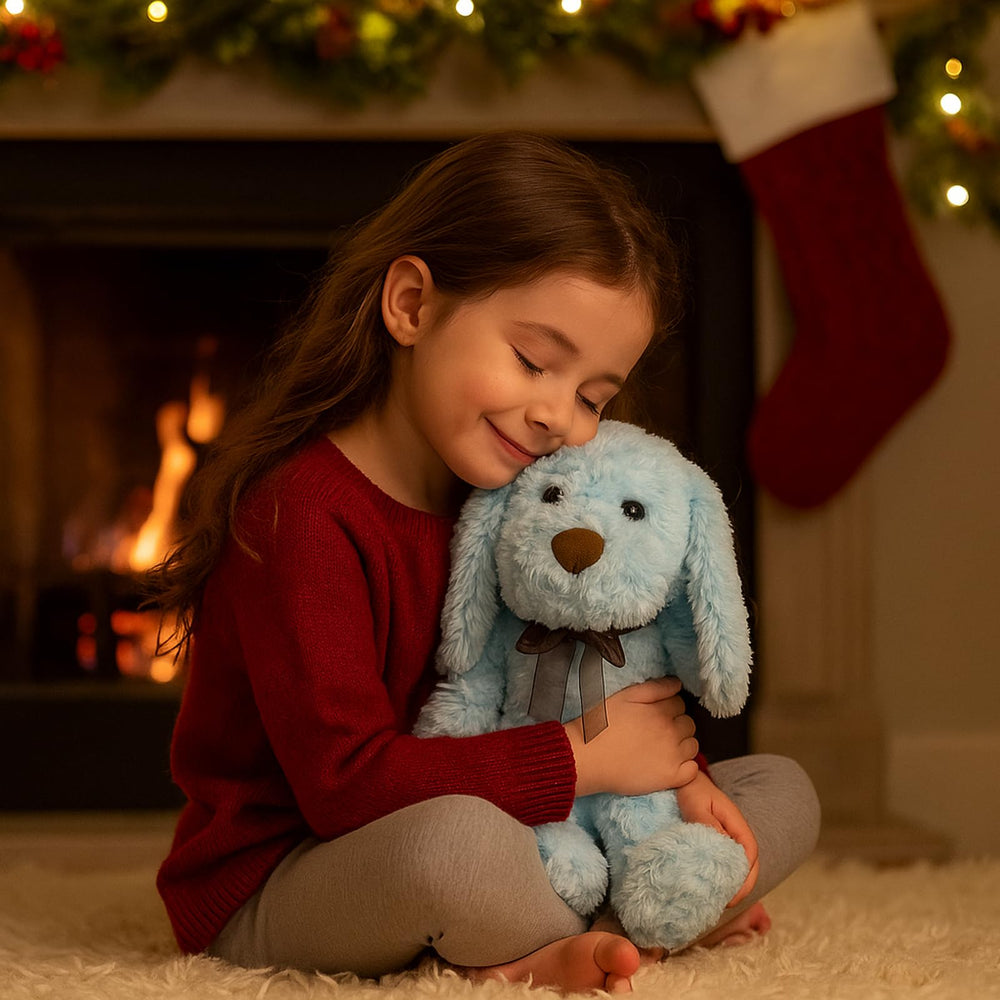 WEIGEDU blue goldendoodle plush for playtime adventures