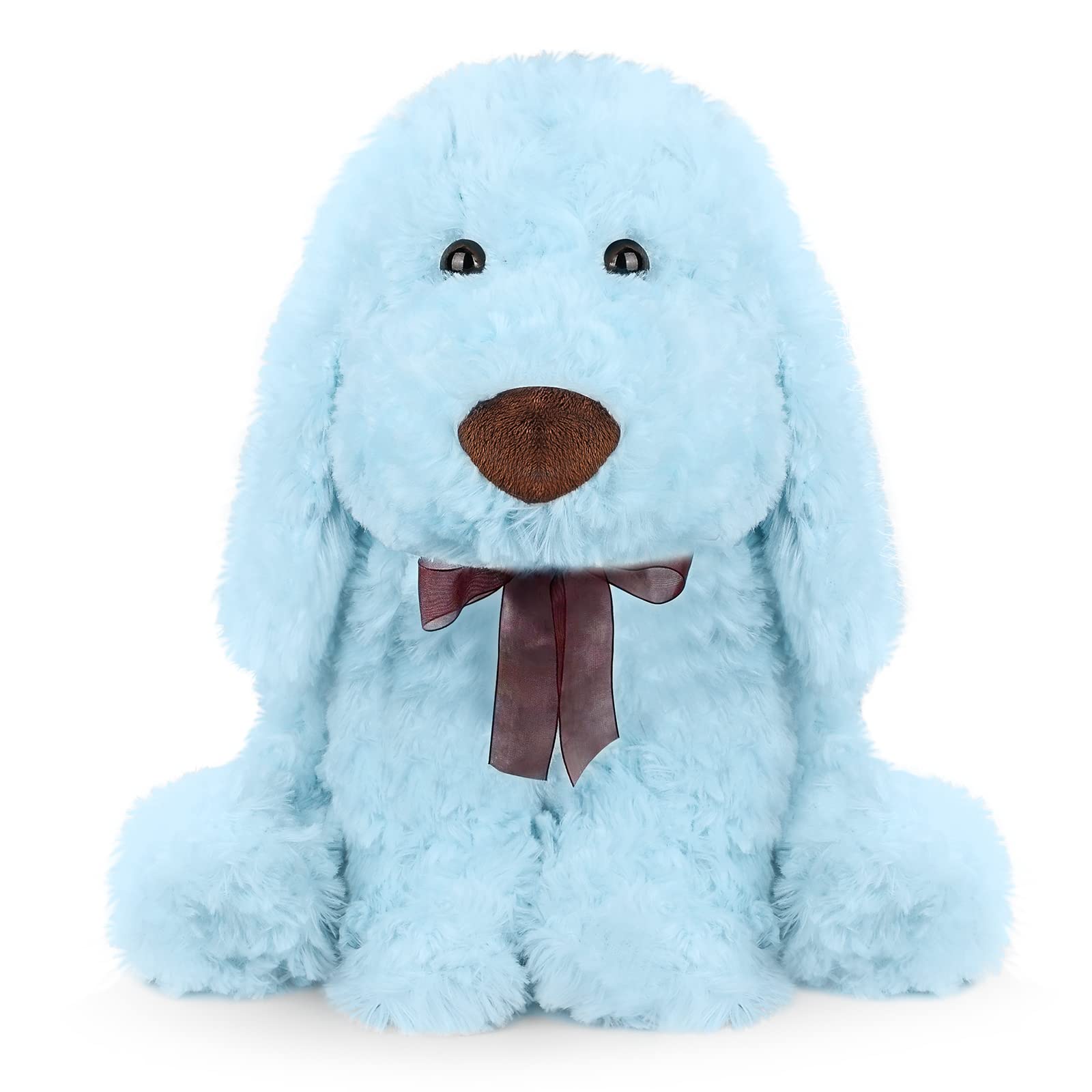 WEIGEDU blue goldendoodle plush puppy 11-8 inch for cozy hugs
