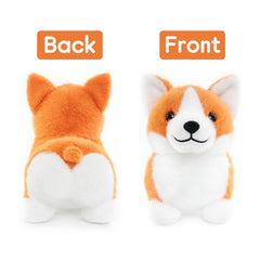 WEIGEDU Corgi Plush ears up - expressive look enhances imaginative storytelling.