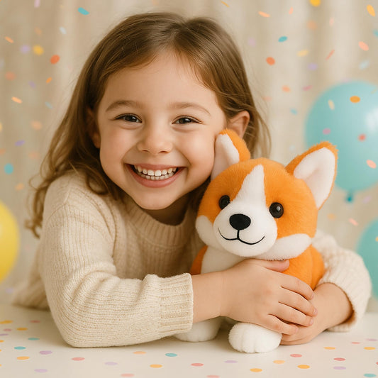 WEIGEDU Corgi Plush face smile - adds friendly charm to playtime.