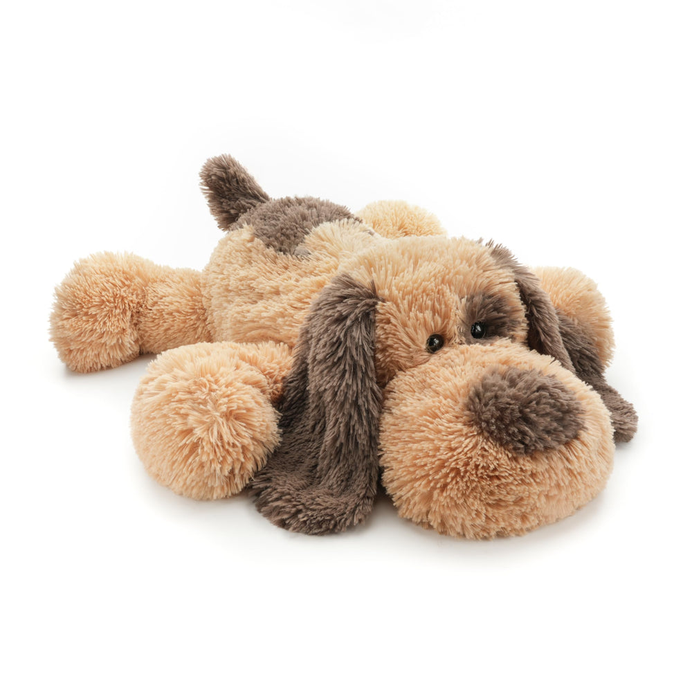 WEIGEDU floppy dog plush full brown; a cozy cuddle companion for kids.