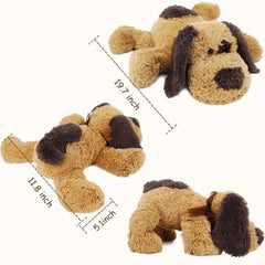 WEIGEDU floppy dog plush soft fur detail; premium material for lasting cuddles.