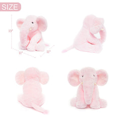 WEIGEDU pink elephant plush makes a thoughtful gift for baby showers and birthdays.