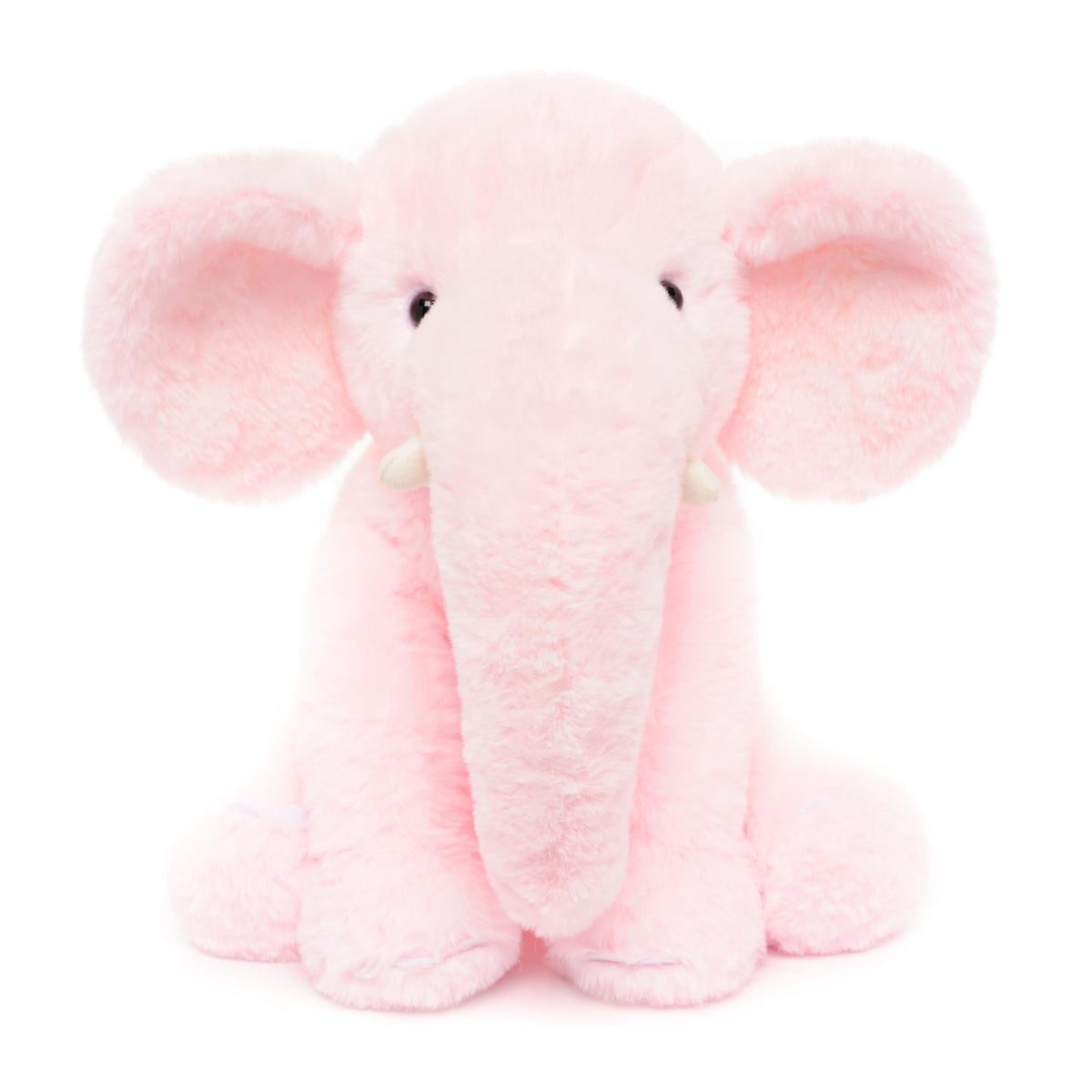 WEIGEDU 13-inch pink elephant plush for cozy bedtime snuggles.