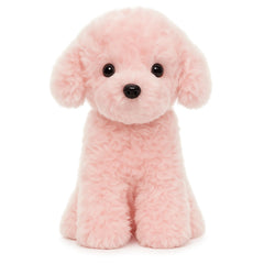 WEIGEDU pink puppy plush, 12.6 inches tall, perfect for hugging and imaginative play.
