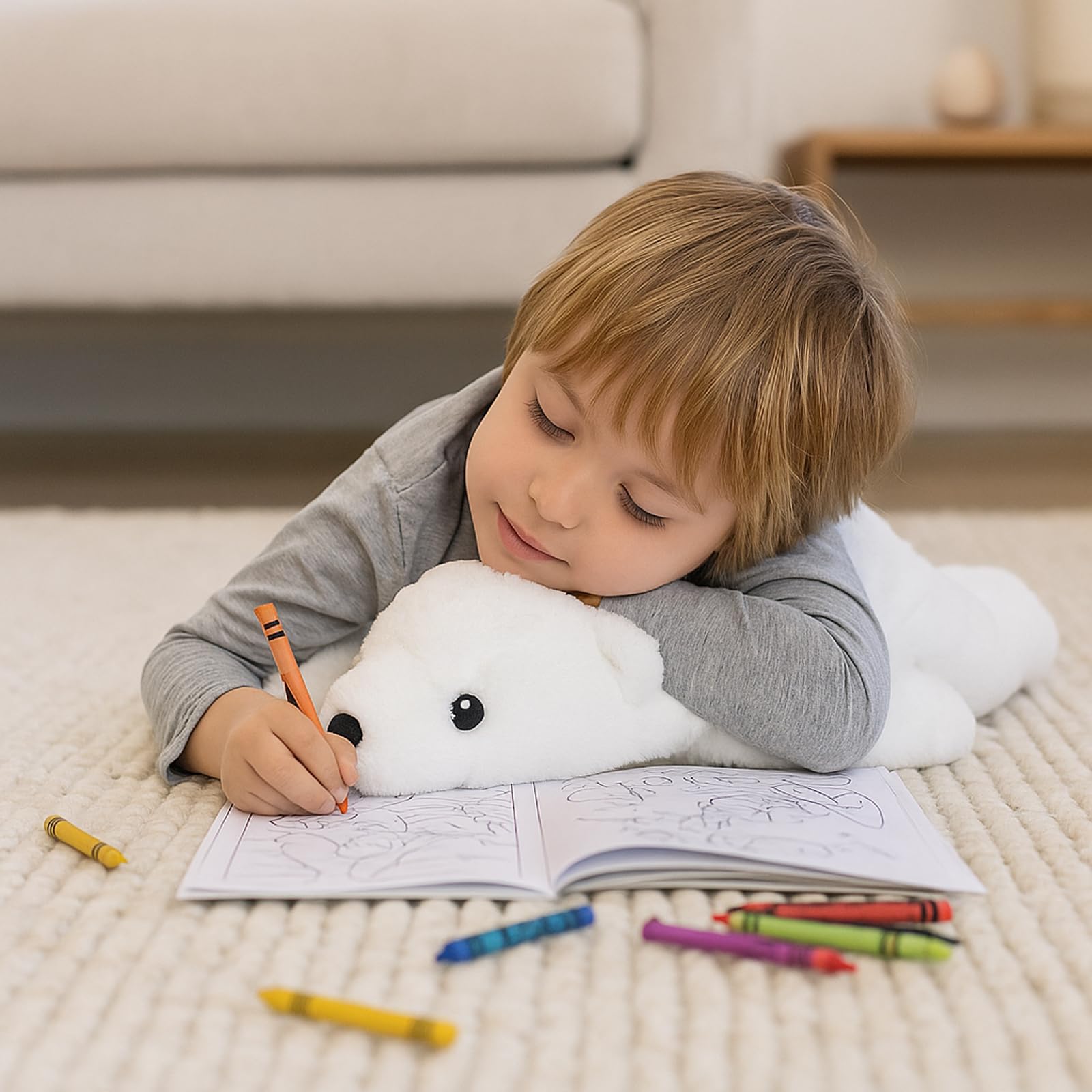 WEIGEDU plush fabric closeup shows ultra-soft material