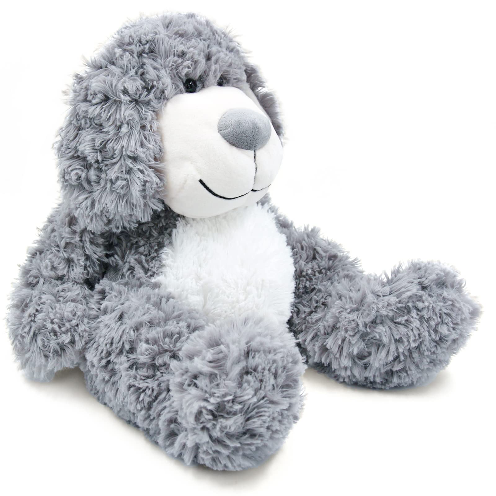 WEIGEDU Smiling Gray Puppy floppy ears close-up emphasizes friendly design