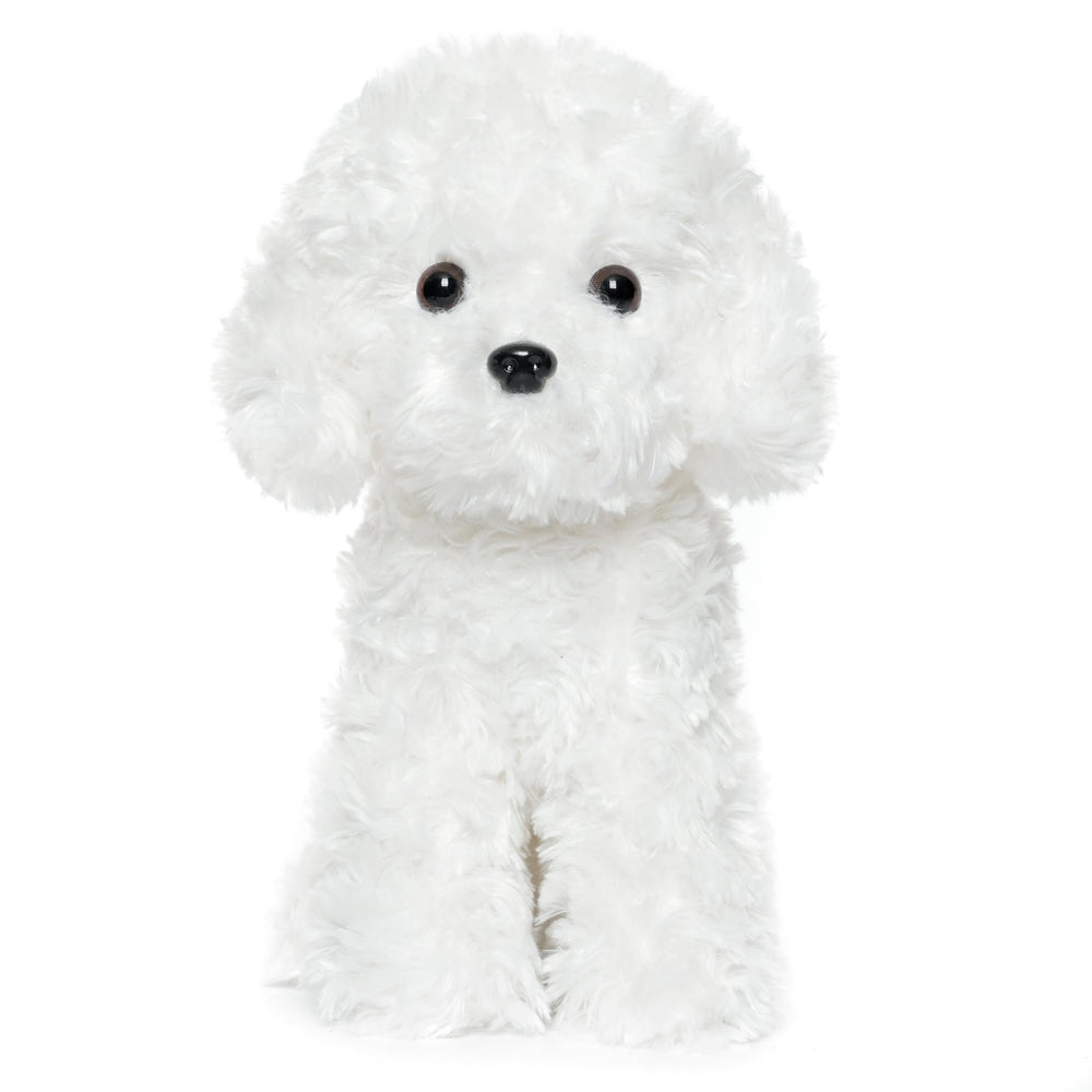 WEIGEDU White Toy Poodle baby-friendly design supports gentle play