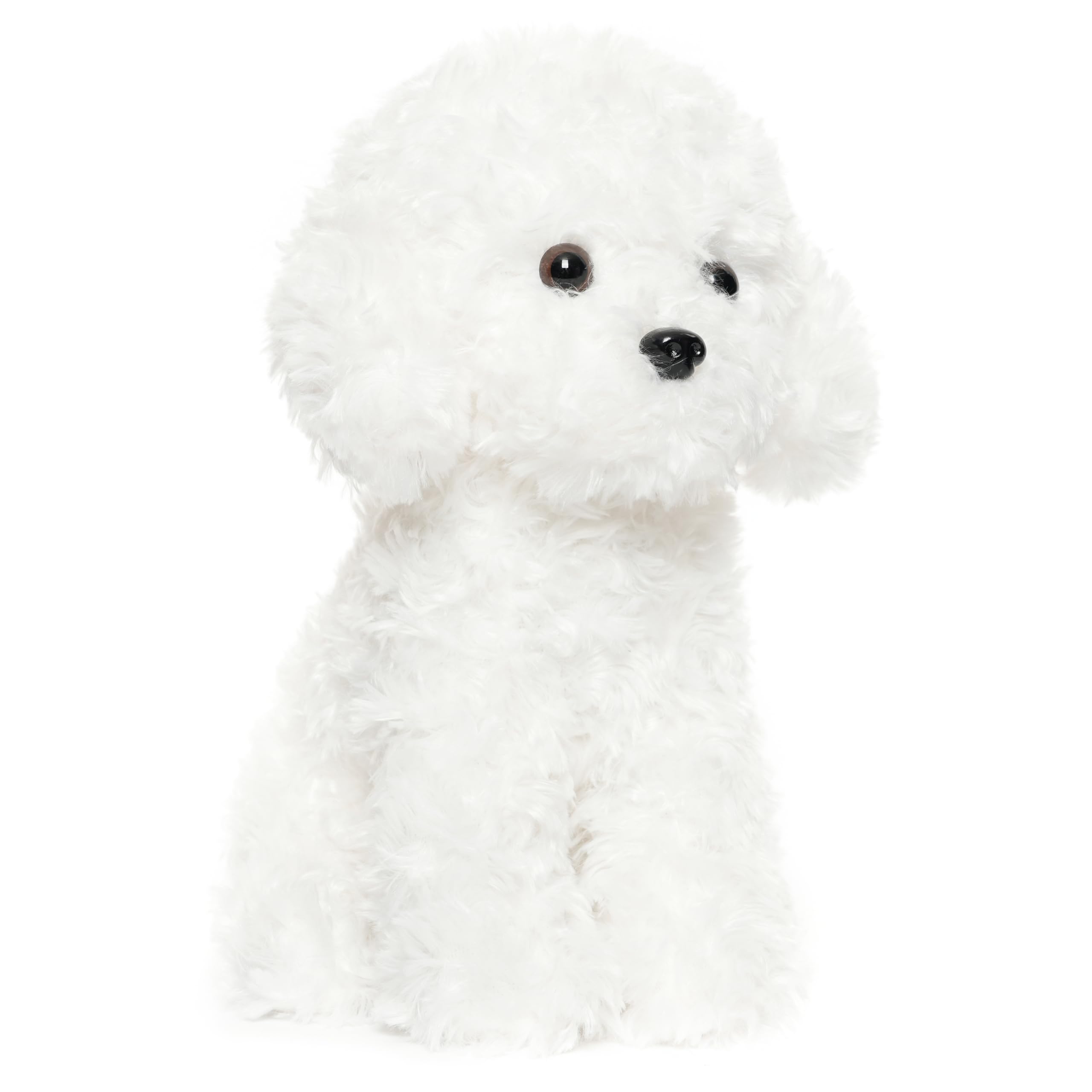 WEIGEDU White Toy Poodle close-up fur texture highlights soft premium materials