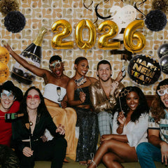 WEIKA 2026 number foil balloon adds bold focal point for photos.