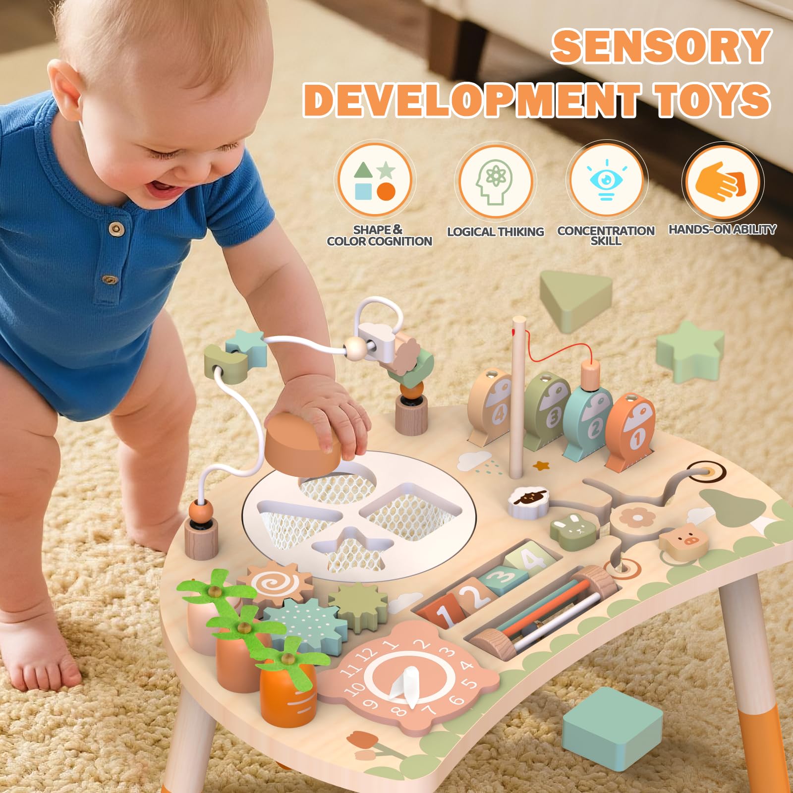 Weilim Activity Table animal maze invites curious exploration and spatial thinking.