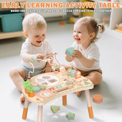Weilim Activity Table spinning gears supports tactile exploration and sequential thinking.