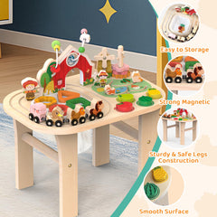 Weilim Activity Table spinning gears provide tactile feedback and problem solving.