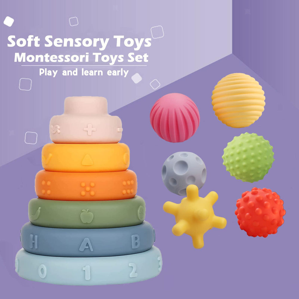 Weilim textured sensory balls for tactile exploration and chewing.