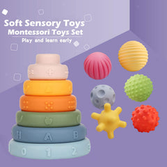 Weilim textured sensory balls for tactile exploration and chewing.