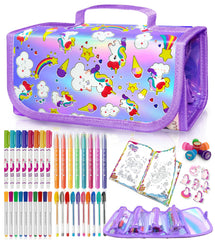 Weirtoya 56pcs markers with tote bag for easy storage and travel.