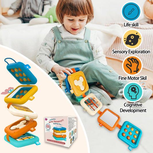 Weirtoya Busy Board clock helps kids learn time and sequencing through play.