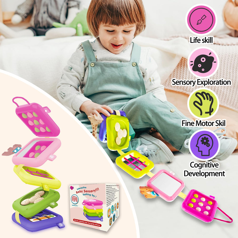 weirtoya Busy Board mirror activity encourages reflective exploration
