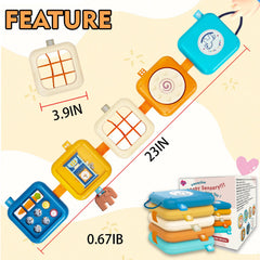 Weirtoya Busy Board travel-compact design fits car journeys and restaurants.