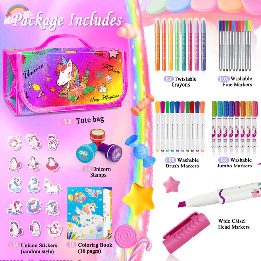 weirtoya rainbow unicorn stickers add sparkle to kids crafts