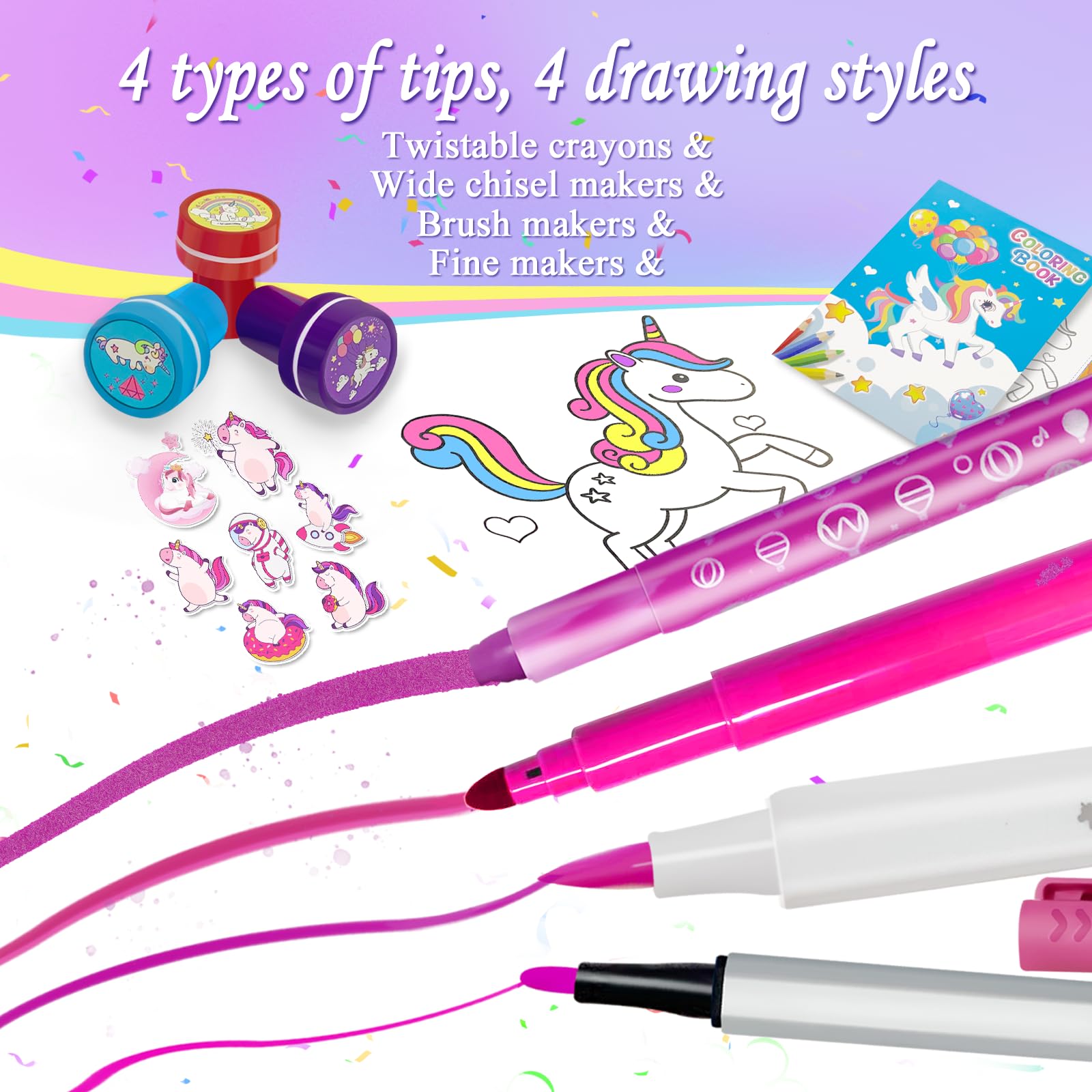 Weirtoya washable brush markers for smooth vibrant drawings