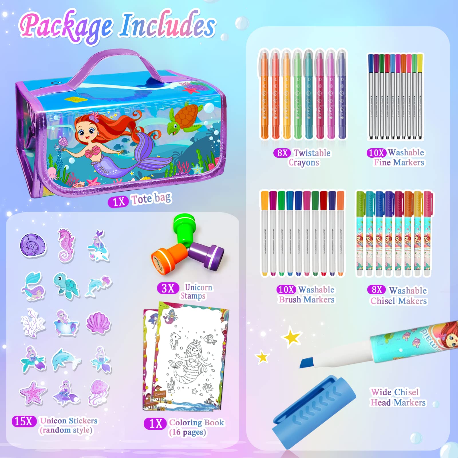 weirtoya washable fine markers for precise color details