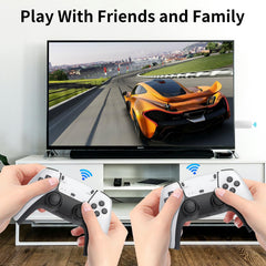Weiyuii TV setup shows game list on screen for easy navigation.