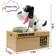 Wekity Hungry Dog Piggy Bank decorative design for desks or kids rooms.