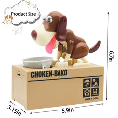 Wekity Hungry Dog Piggy Bank gift packaging ready