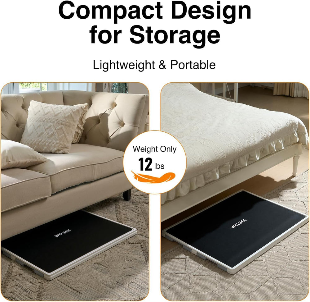 WELGEE 31.3x23.4 inch board offers ample space to sort pieces.