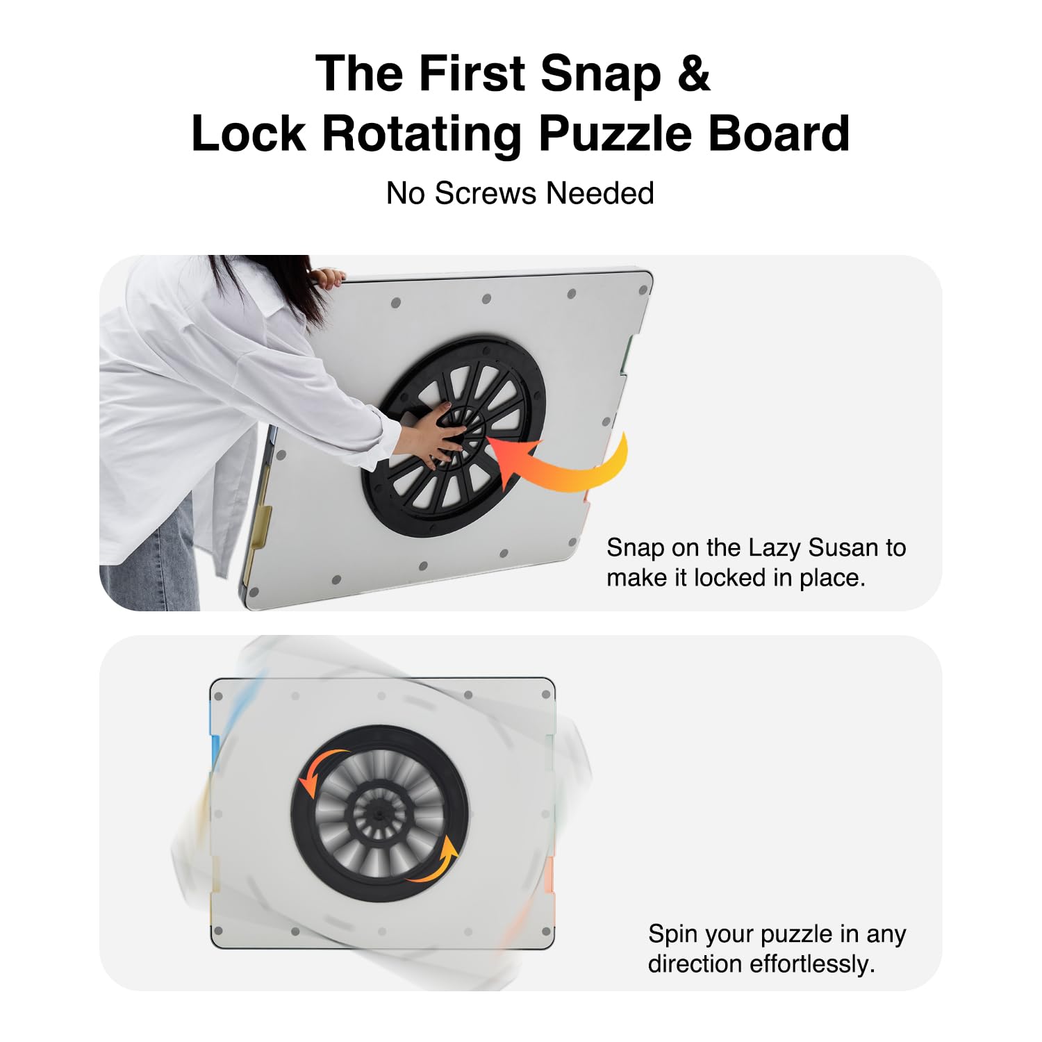 WELGEE puzzle board waterproof surface and cover keep puzzles clean between sessions