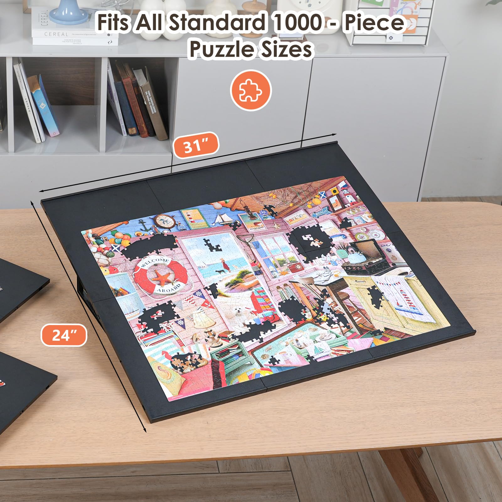 WELGEE ultralight puzzle easel emphasizing portability for puzzling anywhere