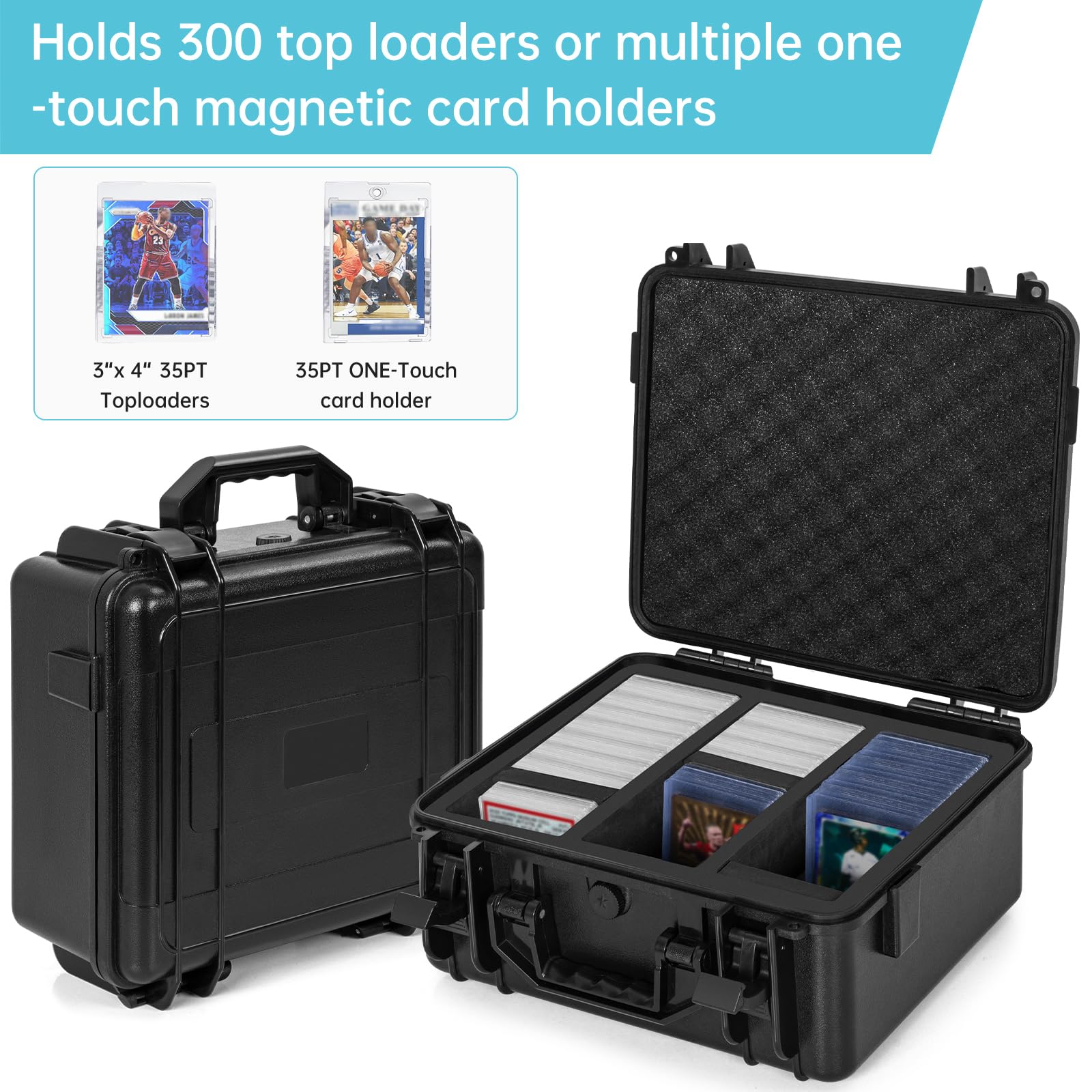 WELIDAY foam inserts keep cards upright and organized.