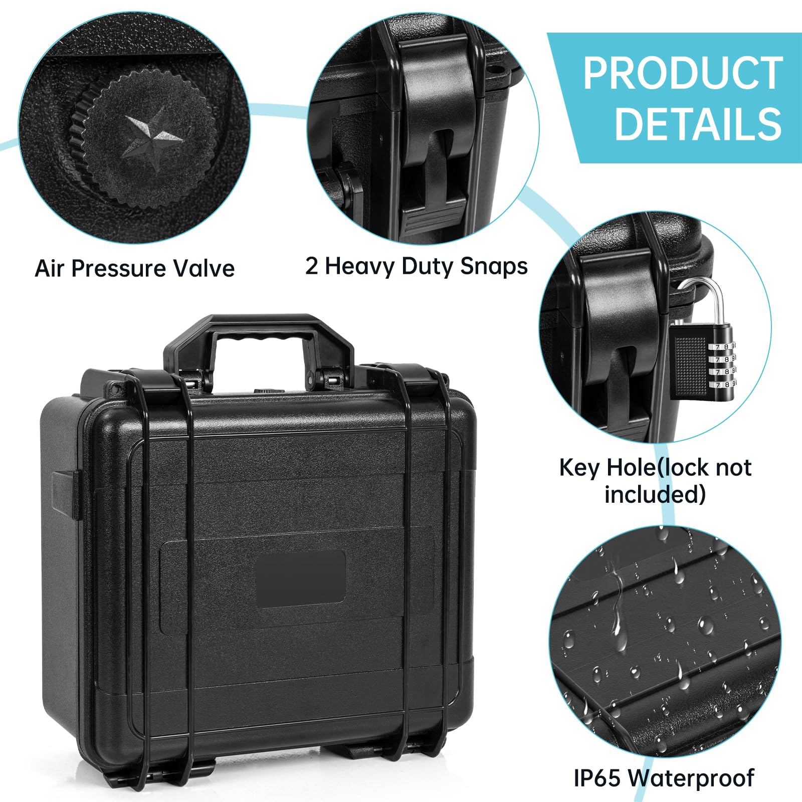 WELIDAY box with side lock holes for added security.