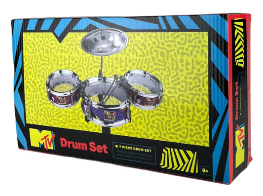 Well Played MTV Desktop Drum Set side view shows compact design for home use