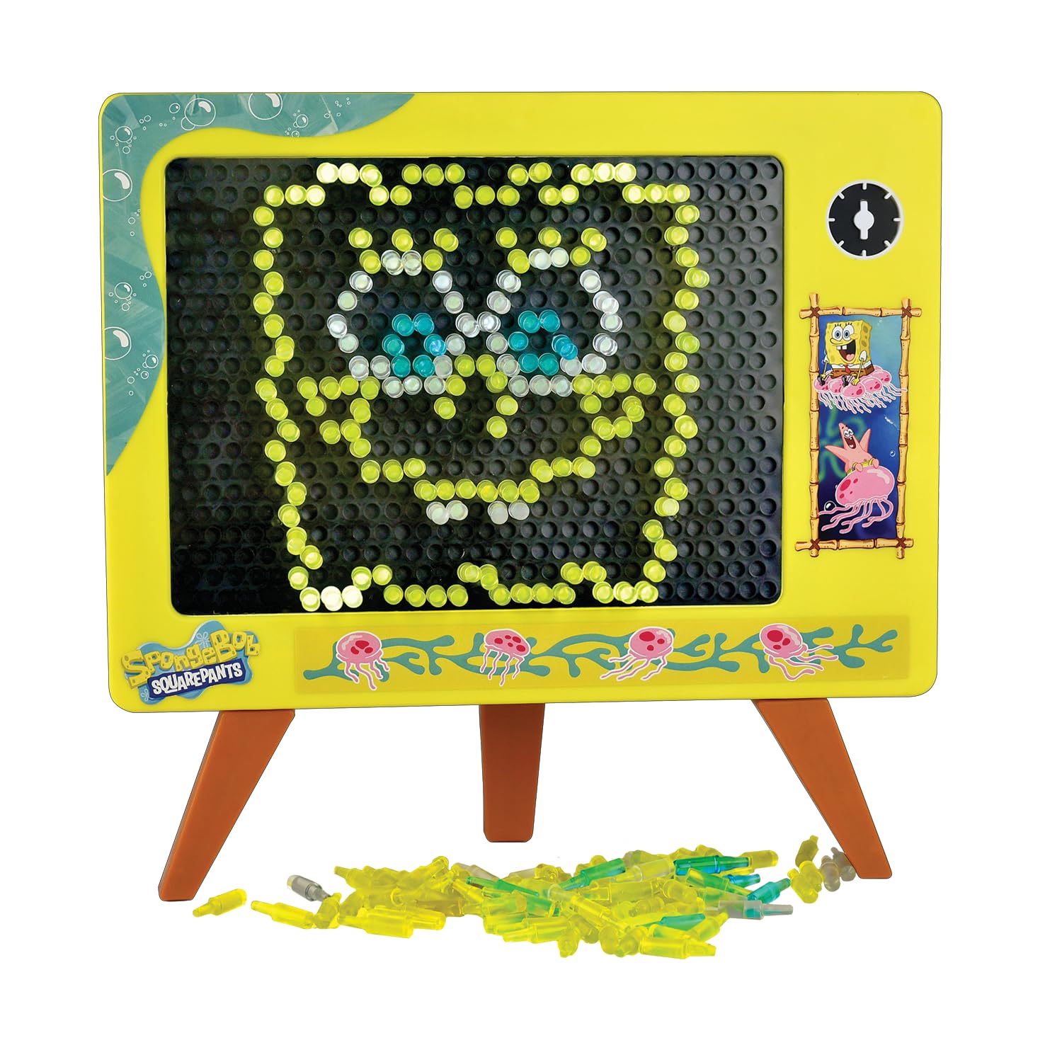 Well Played Spongebob light board front view promotes imaginative play and focus.